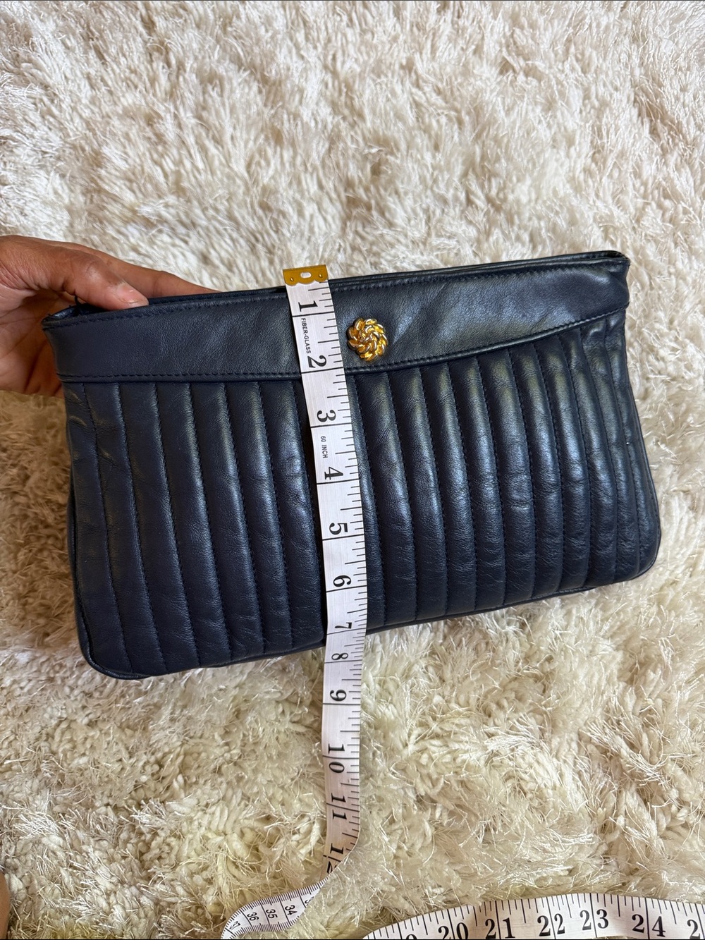 Vintage Amanda Smith Leather Clutch - Picture 17 of 17